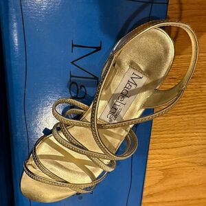 Madeline size 6.5 gold slip flats sandals